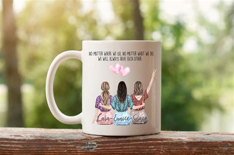 3 best friends personalized gifts